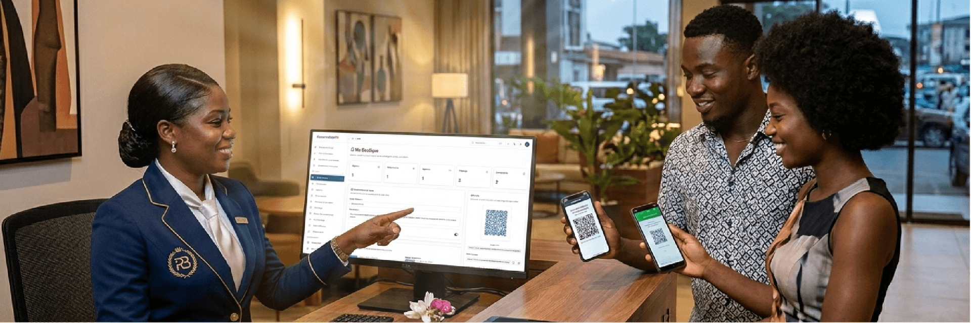 Complexe hôtelier de luxe avec piscine tropicale